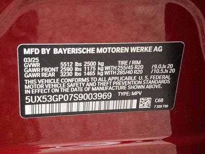 2025 BMW X3 30 xDrive Sports Activity Vehicle