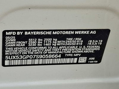 2025 BMW X3 30 xDrive Sports Activity Vehicle