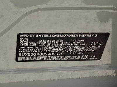 2025 BMW X3 30 xDrive Sports Activity Vehicle