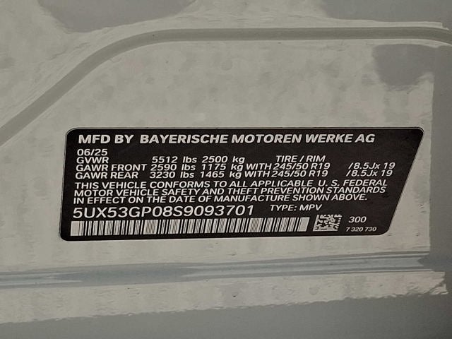 2025 BMW X3 30 xDrive Sports Activity Vehicle