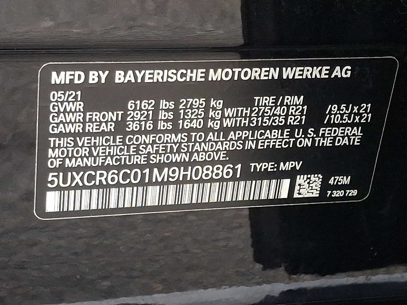 2021 BMW X5 xDrive40i Sports Activity Vehicle