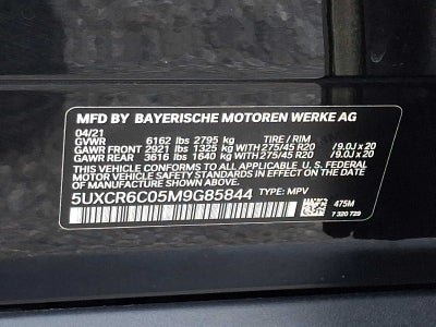 2021 BMW X5 xDrive40i Sports Activity Vehicle