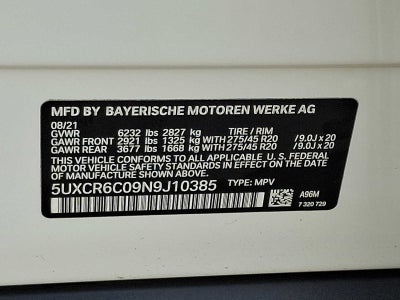2022 BMW X5 xDrive40i Sports Activity Vehicle