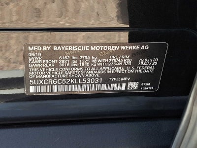 2019 BMW X5 xDrive40i Sports Activity Vehicle