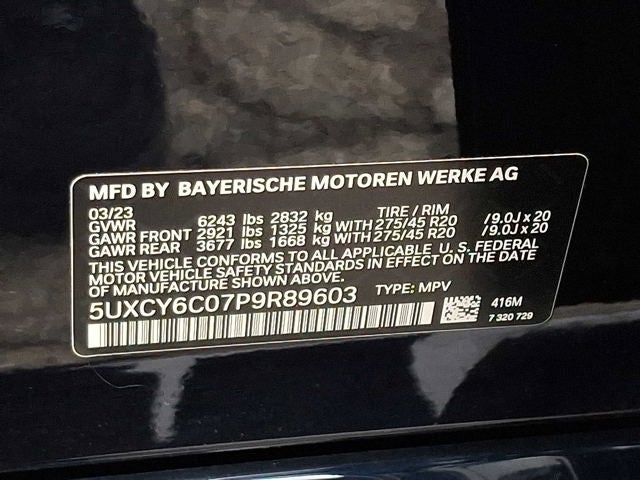 2023 BMW X6 xDrive40i Sports Activity Coupe