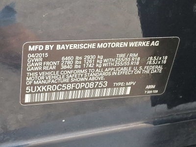 2015 BMW X5 AWD 4dr xDrive35i