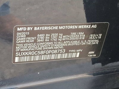 2015 BMW X5 AWD 4dr xDrive35i