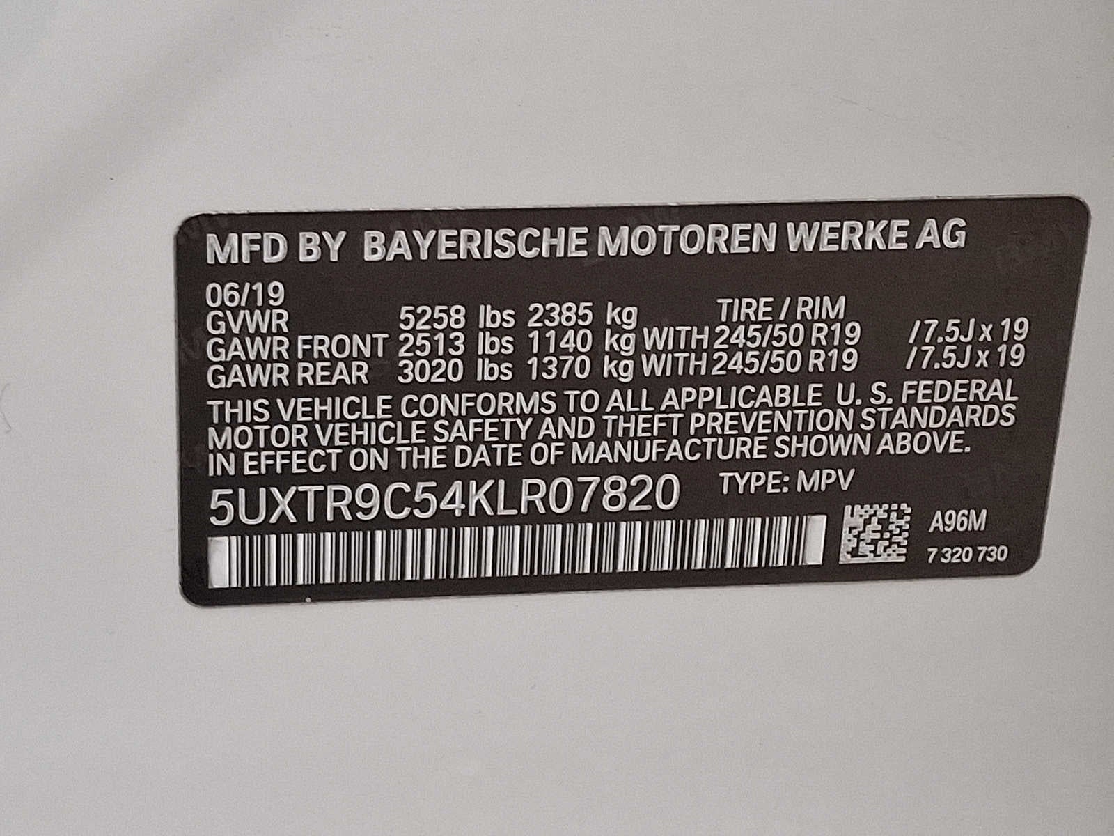 2019 BMW X3 xDrive30i Sports Activity Vehicle