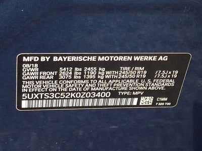 2019 BMW X3 M40i Sports Activity Vehicle