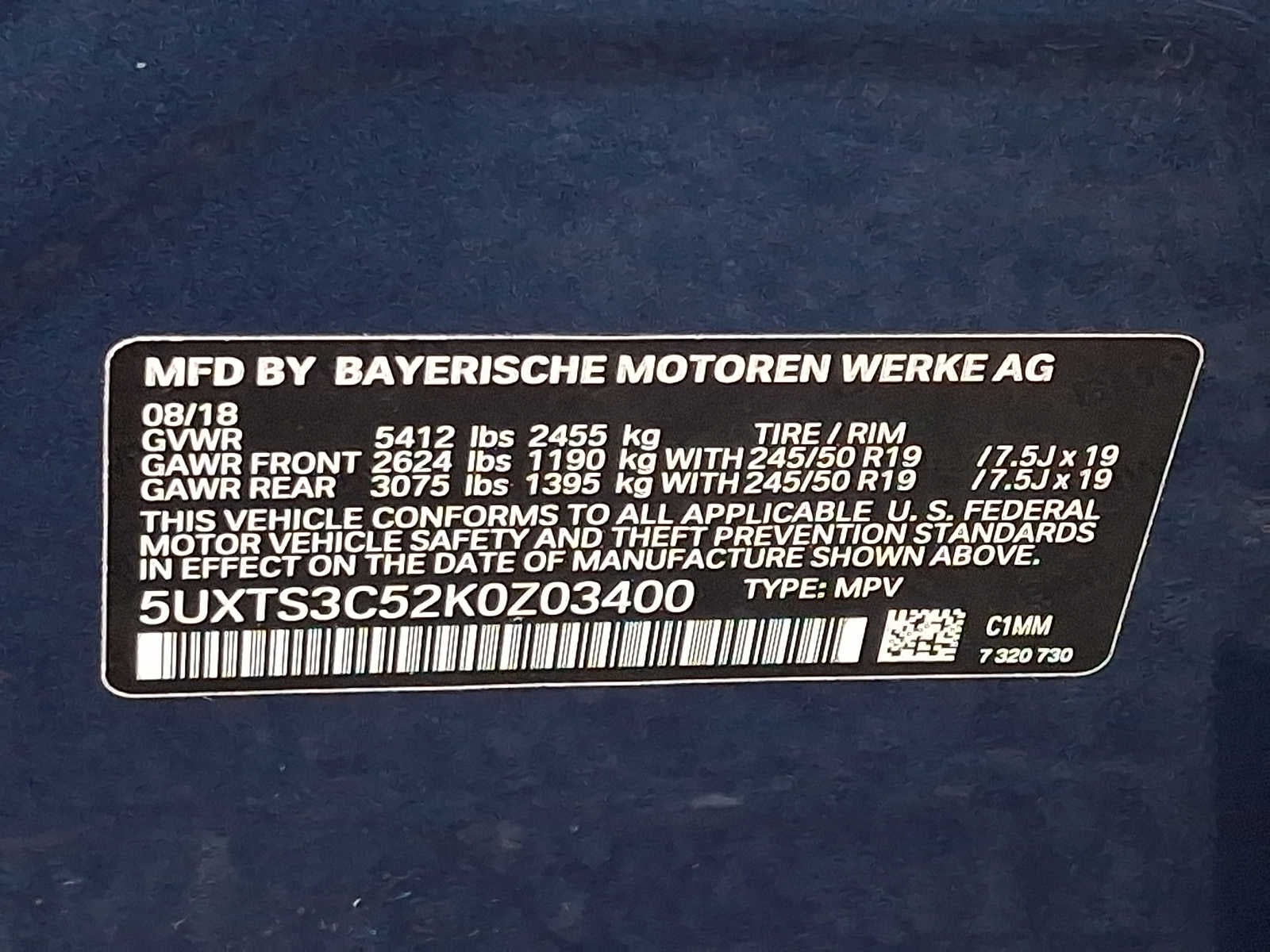 2019 BMW X3 M40i Sports Activity Vehicle