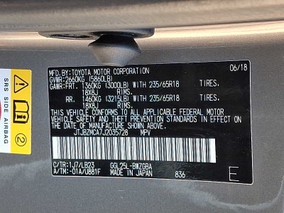 2018 Lexus RX RX 350 AWD