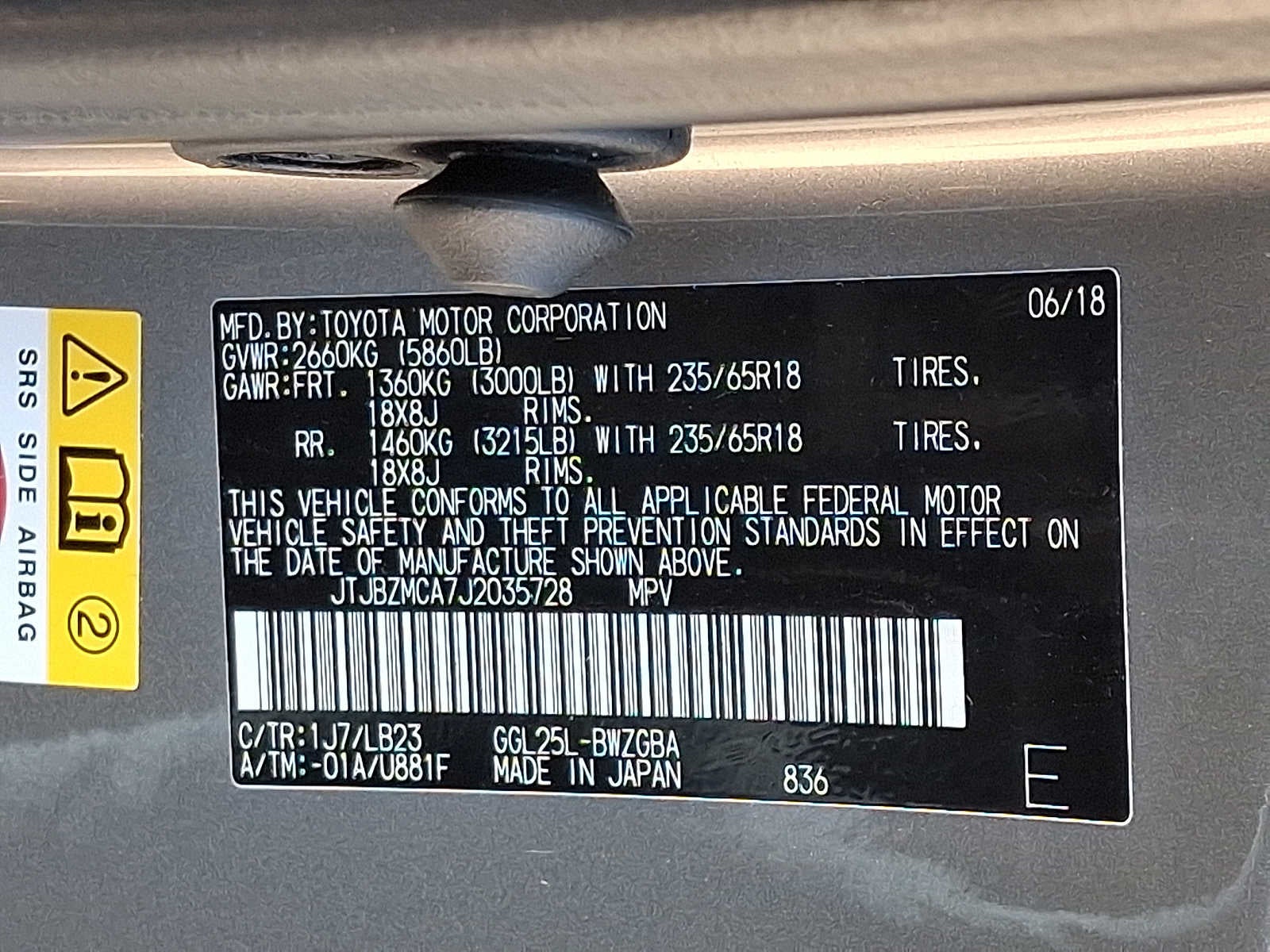 2018 Lexus RX RX 350 AWD