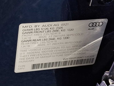 2021 Audi Q3 S line Premium Plus 45 TFSI quattro