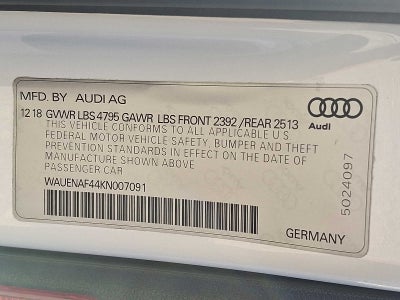 2019 Audi A4 Premium Plus 45 TFSI quattro