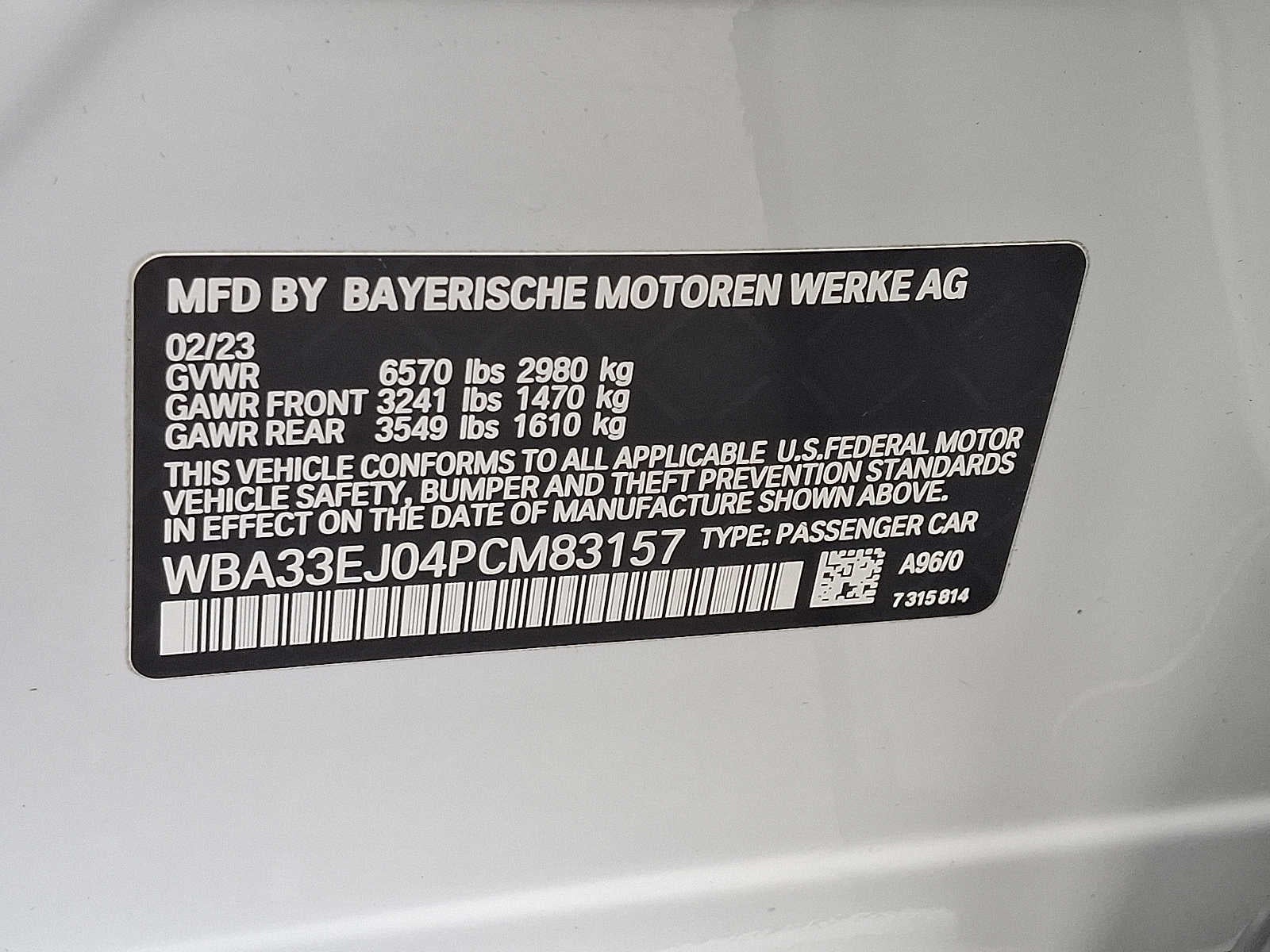 2023 BMW 7 Series 760i xDrive Sedan