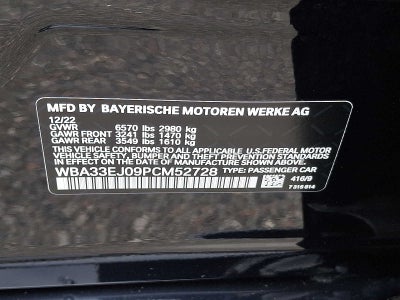 2023 BMW 7 Series 760i xDrive Sedan