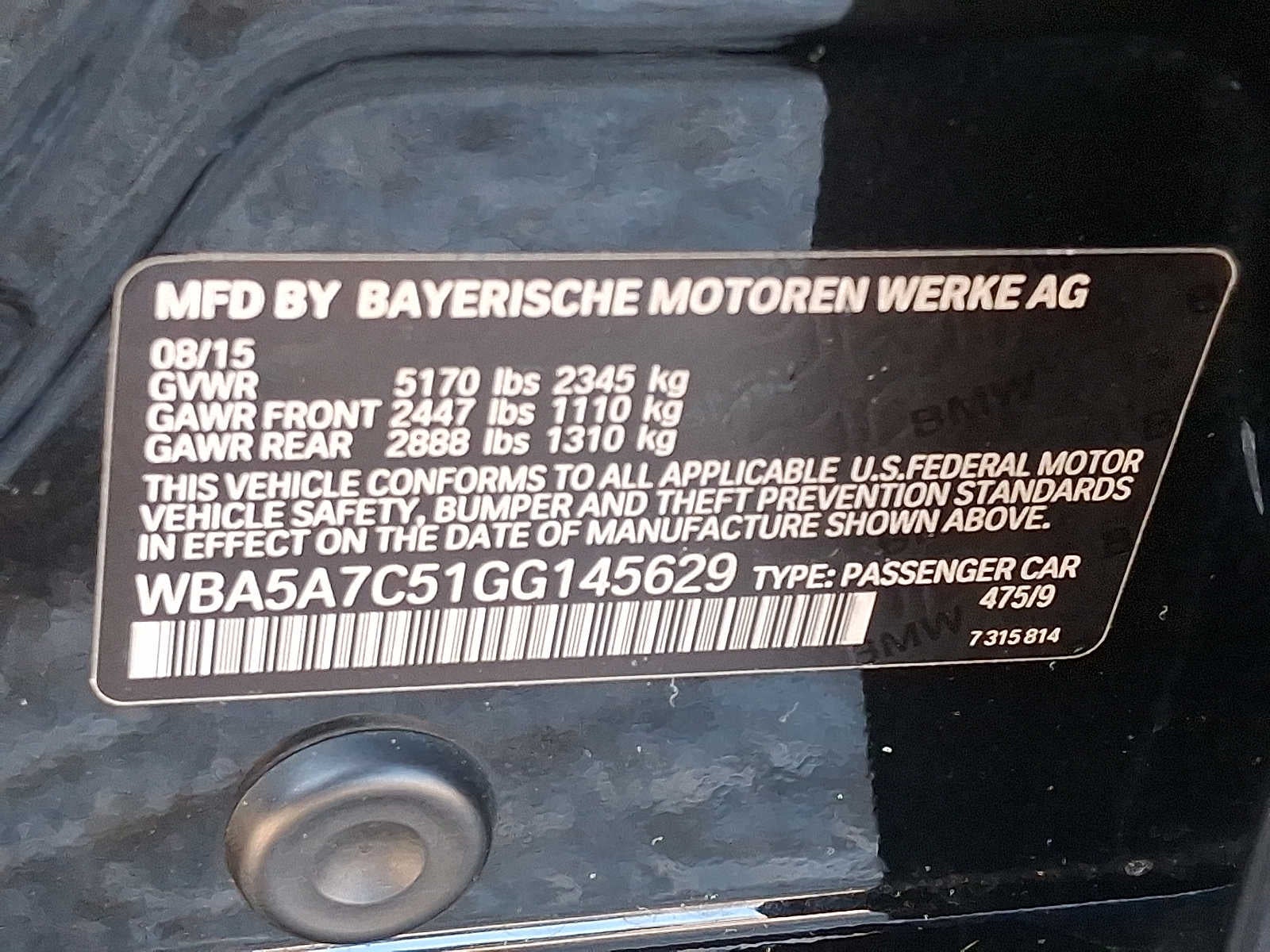 2016 BMW 5 Series 4dr Sdn 528i xDrive AWD