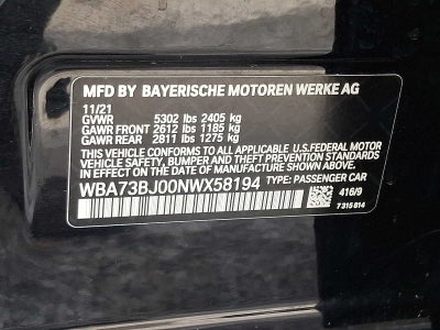 2022 BMW 5 Series 540i xDrive Sedan