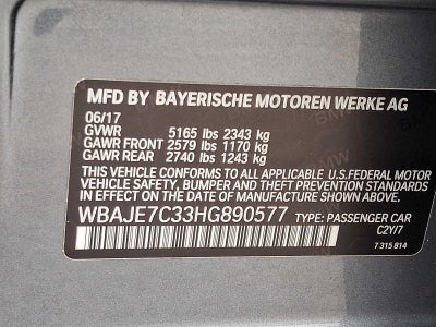 2017 BMW 5 Series 540i xDrive Sedan