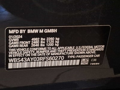 2024 BMW M3 Competition xDrive Sedan