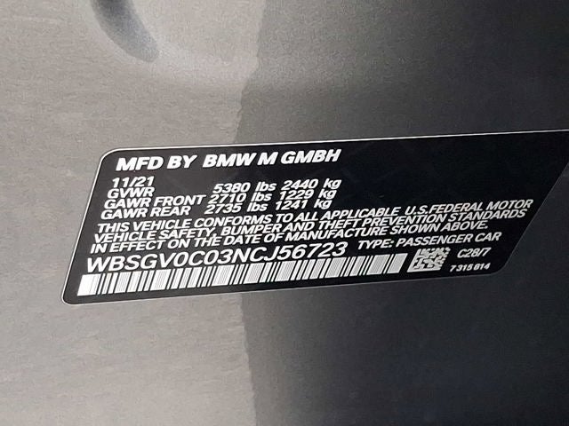 2022 BMW M8 Competition Gran Coupe