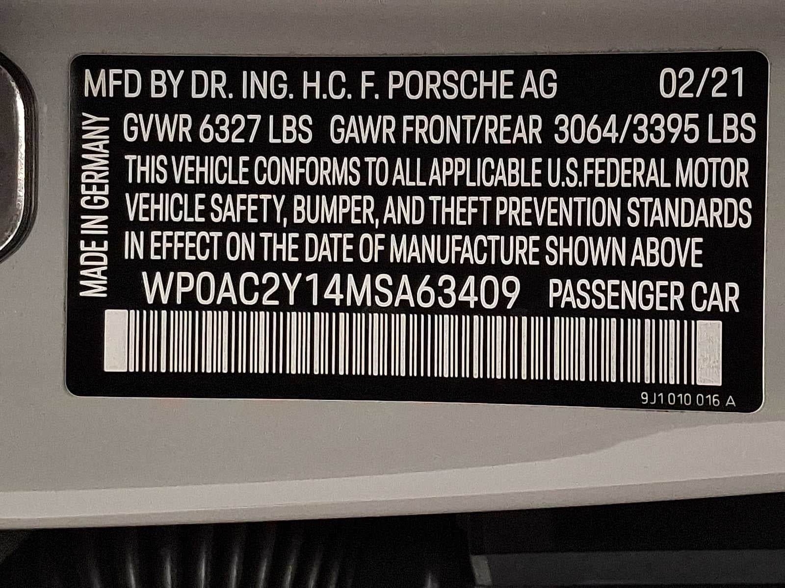 2021 Porsche Taycan Turbo S AWD