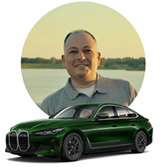 Image of David and his BMW Model.