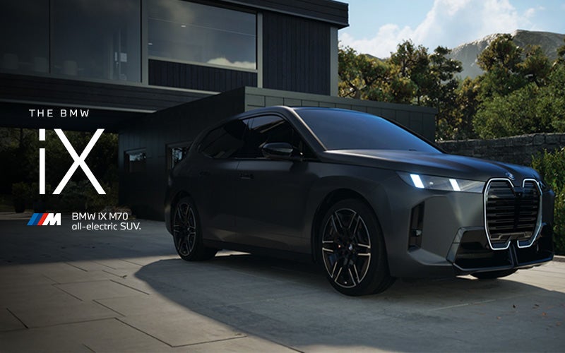 The BMW iX M70 parked. Click to learn more. | BMW of Morristown in Morristown NJ