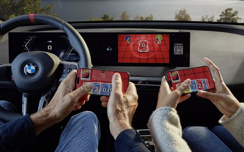 The BMW Curved Display AirConsole. | BMW of Morristown in Morristown NJ