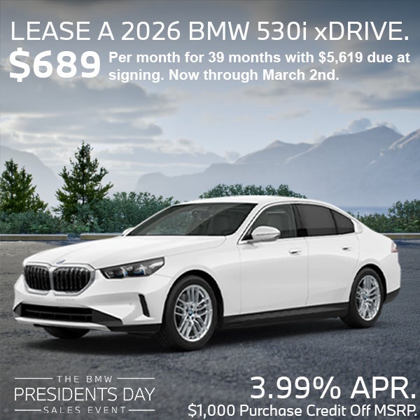 Lease a 2026 BMW 530i xDrive Sedan