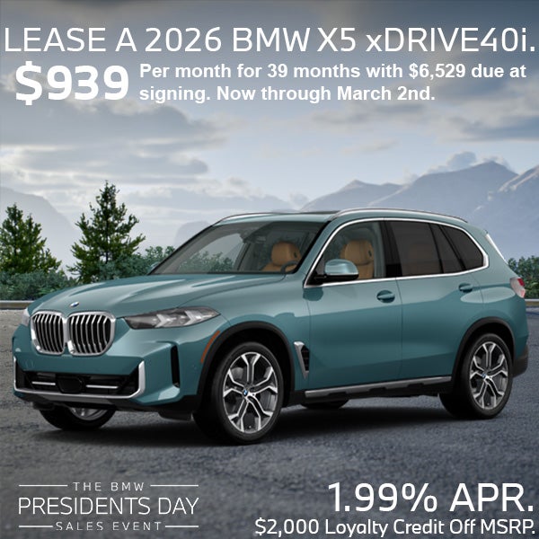 Lease a 2026 BMW X5 xDrive40i