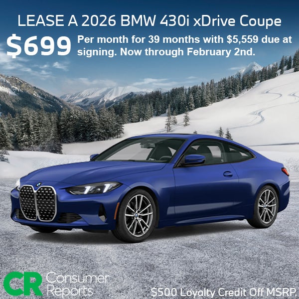 Lease a 2026 BMW 430i xDrive Coupe