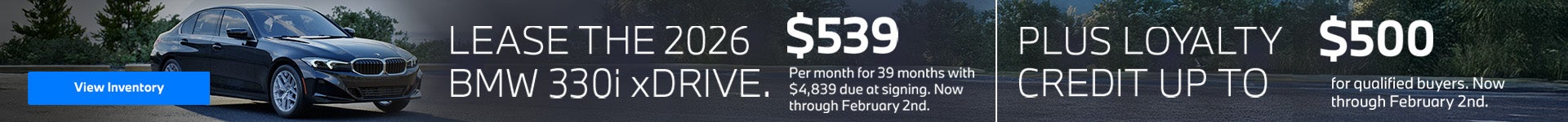 Lease the 2026 BMW 330i xDrive