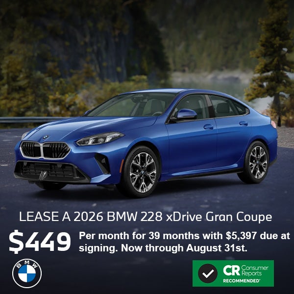 Lease a 2026 BMW 228i xDrive Gran Coupe
