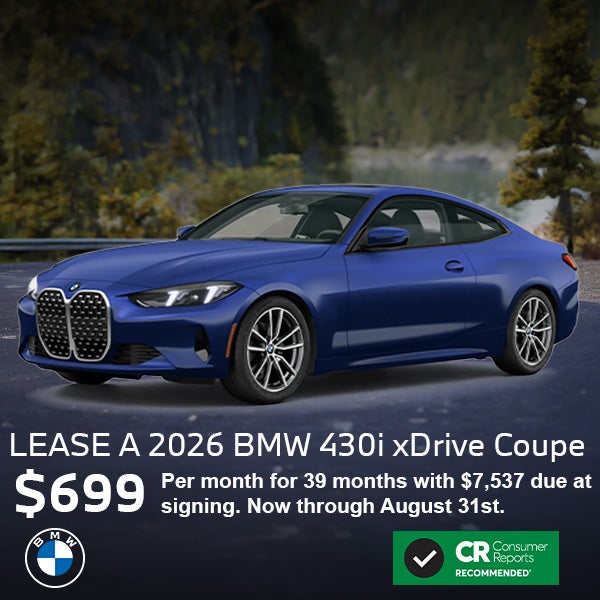 Lease a 2026 BMW 430i xDrive Coupe