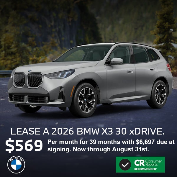 Lease a 2026 BMW X3 xDrive30
