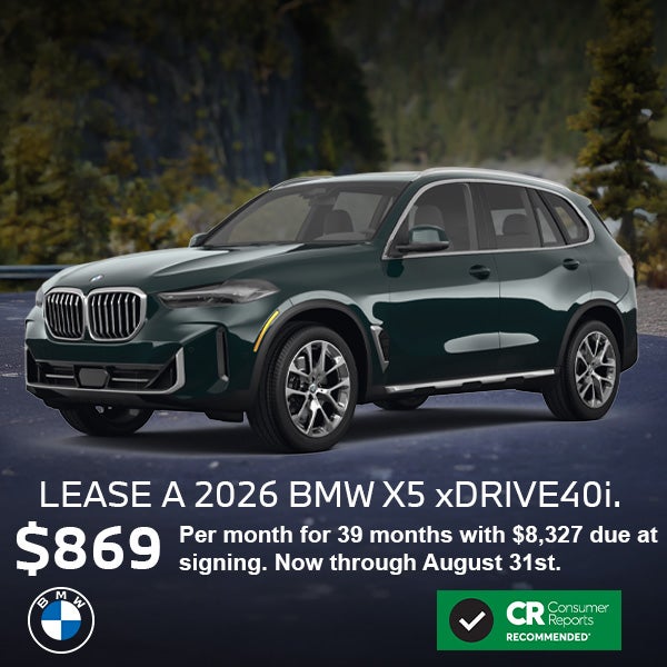 Lease a 2026 BMW X5 xDrive40i