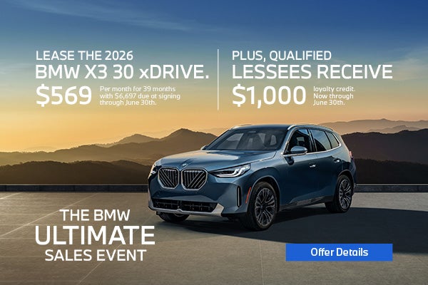 Lease or Finance BMW X3 in Morristown NJ