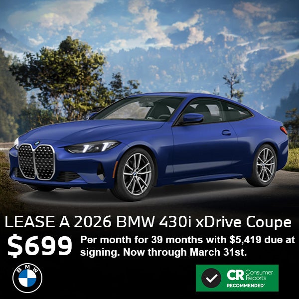 Lease a 2026 BMW 430i xDrive Coupe