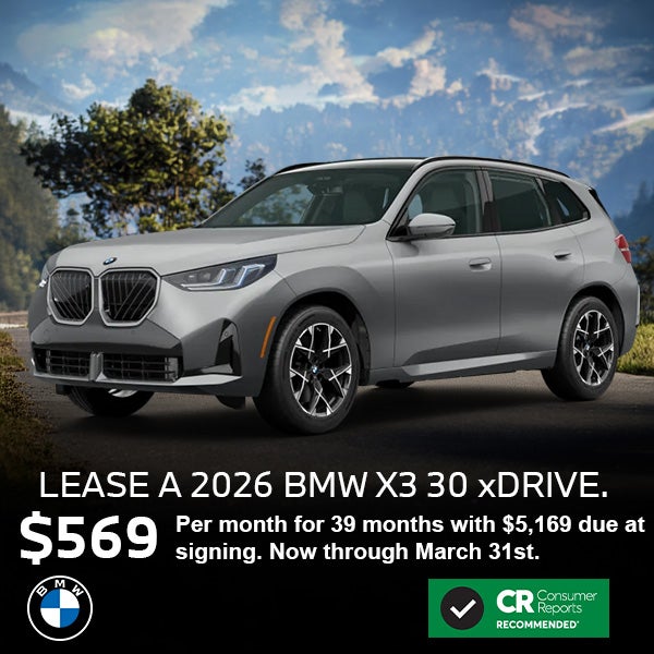 Lease a 2026 BMW X3 xDrive30